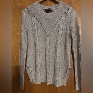 Rock&Roll Cowgirl Light Taupe Knit Sweater